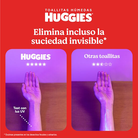 Toallitas húmedas Huggies Cuidado 4 en 1, 48 uds